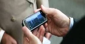watching movie on phone