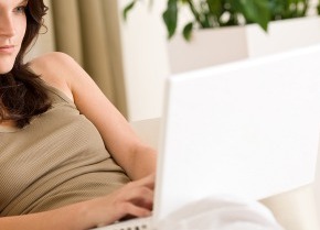 woman on laptop