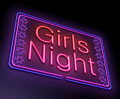Girls night sign